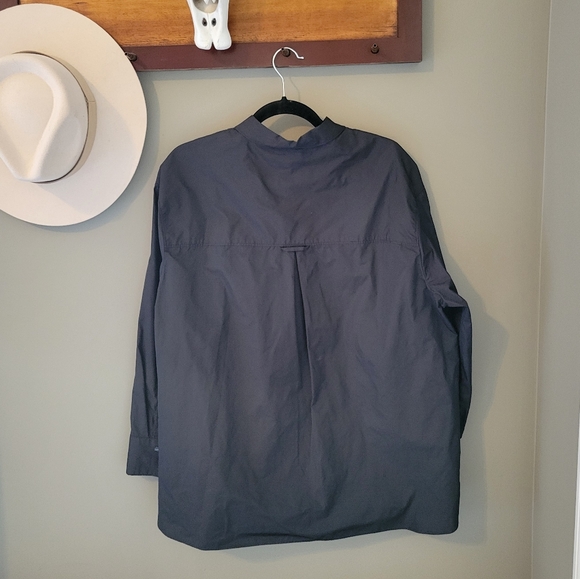 Bogner New Lorena Snap Long Sleeve Black Shirt Size 12 - Picture 5 of 16